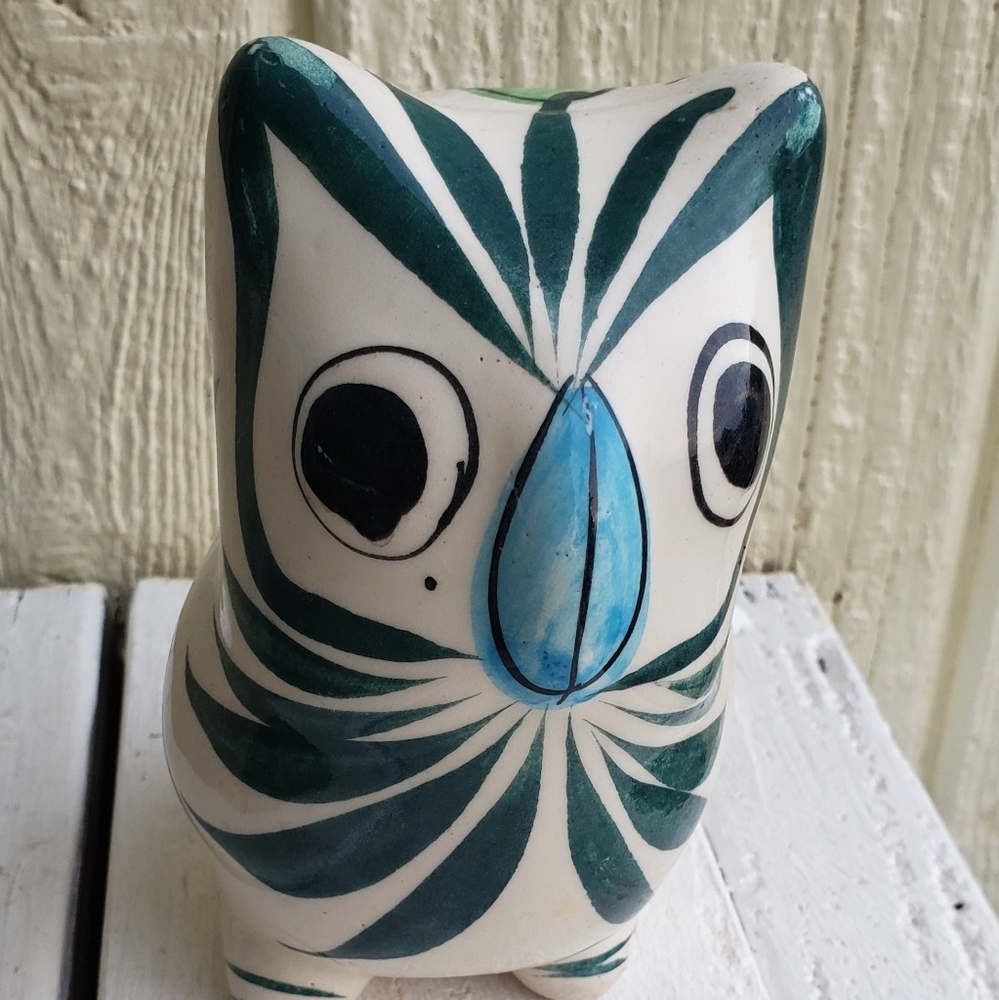 Vintage Hand Painted Owl Made in Mexico